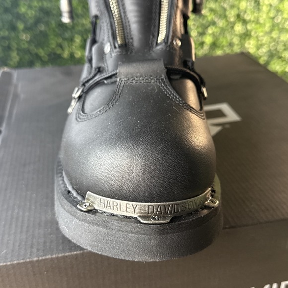 Harley-Davidson Men's Brake Light Black 6.25-Inch Motorcycle Boots Men's Size 13 - Picture 11 of 14